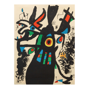Joan Miro Montroig 3 (M. 955) Signed Modern Lithograph in Colors h.c. 3/10