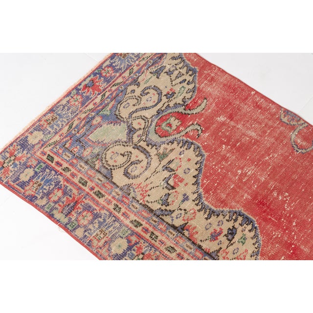 1960s Home Decor Oushak Wool Runner For Sale - Image 5 of 10