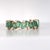 Zig Zag Yellow Gold Natural Diamond & Emerald Ring For Sale - Image 12 of 14