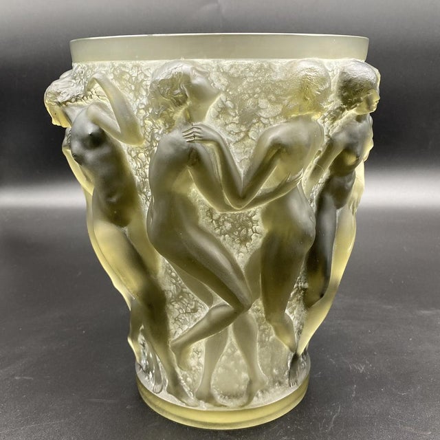 Bacchantes Vase in Gray Glass, 1924 For Sale - Image 11 of 16