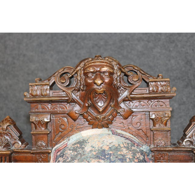 Antique Victorian Allen Brothers Carved Side Chair For Sale - Image 10 of 12