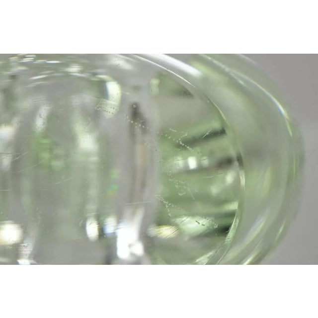 Glass Vintage Italian Crystal Glass 16" Abstract Fish Sculpture Statue Signed to Base For Sale - Image 7 of 12