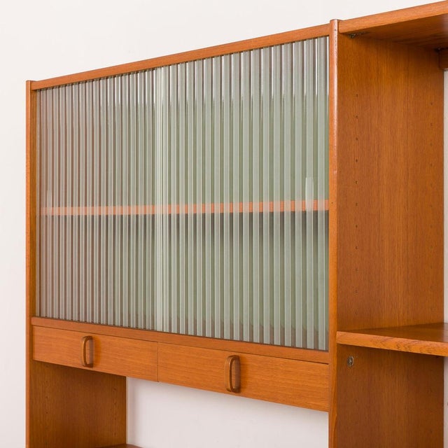 Free-Standing Wall Unit with Desk by Bertil Fridhagen for Bodafors, Sweden, 1960s For Sale - Image 14 of 18