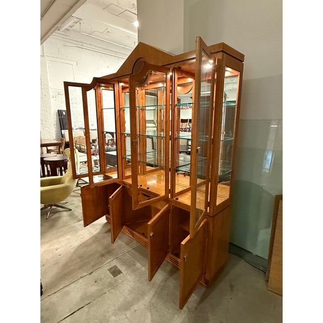 Hickory White Genesis Collection Biedermeier Style China Cabinet For Sale - Image 10 of 12