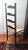 20th Century Antique English Ladder Back Chair Faux Bamboo Rush Seat For Sale - Image 4 of 10