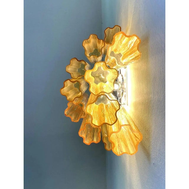 Pink Amber Tronchi Wall Sconce by Simoeng For Sale - Image 8 of 9