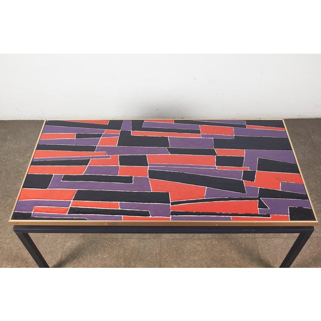 Enamelled Copper Coffee Table in the style of Gio Ponti, 1960s For Sale - Image 12 of 12