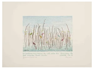 Bencjon Rabinowicz, Birds, Original Etching, Mid-20th-Century
