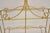 Vintage Gold Gilt Metal Hollywood Regency Scrolling Iron 3 Tier Small Wall Shelf For Sale - Image 9 of 10