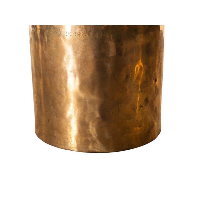 1950s Vintage Brass Work Pot For Sale - Image 5 of 5