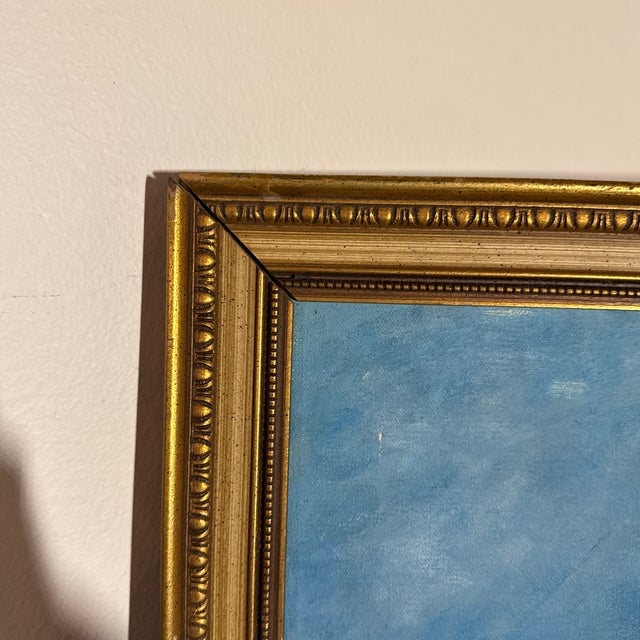 Vintage French Impressionist Oil Painting Seated Female Nude - Framed Original For Sale - Image 9 of 10