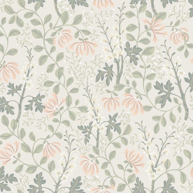 English Sample - Boråstapeter Trädgårdsfröjd Wallcovering In Sage For Sale - Image 3 of 3