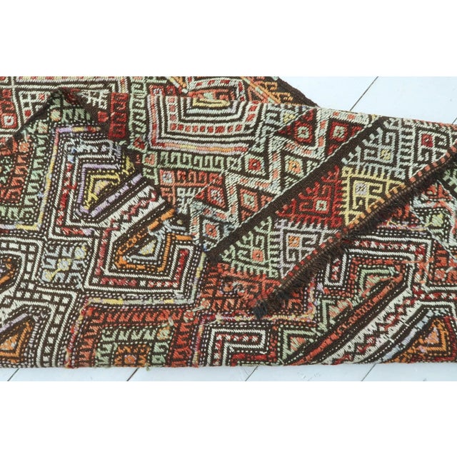 Antique Turkish Afion Kilim Runner For Sale - Image 4 of 13