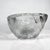 AMBIANIC presents 1960s Modern Heavy Art Glass Bowl Thick Rim Textured Ice Block Unmarked. Heavy piece. 6.38 w x 3 h...