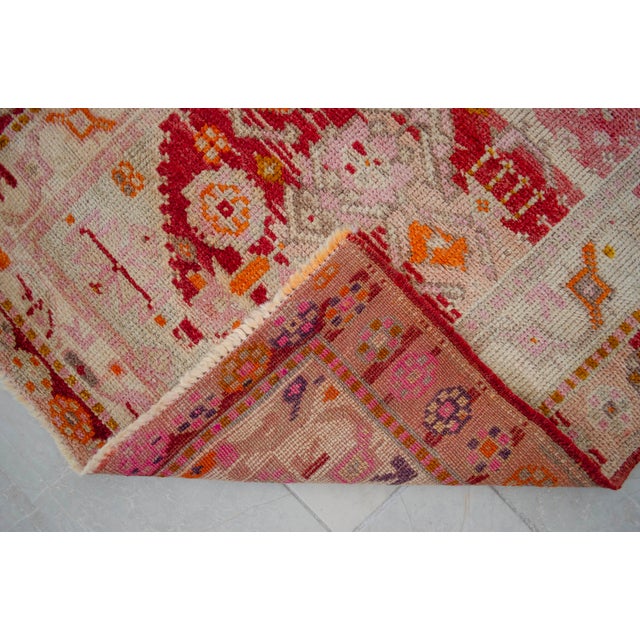 Oushak Runner Rug Turkish Hand Knotted Distressed Hallway Long Runner- 2'10" X 14'1" For Sale - Image 13 of 15