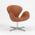 Arne Jacobsen “Swan” Sofa & Pair of Chairs in Cognac Leather for Fritz Hansen - Set of 3 For Sale In New York - Image 6 of 18