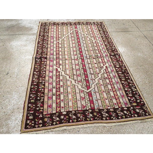 Galerie Shabab Collection Early 20th Century Tukish Ghiordes Throw Rug For Sale In New York - Image 6 of 8