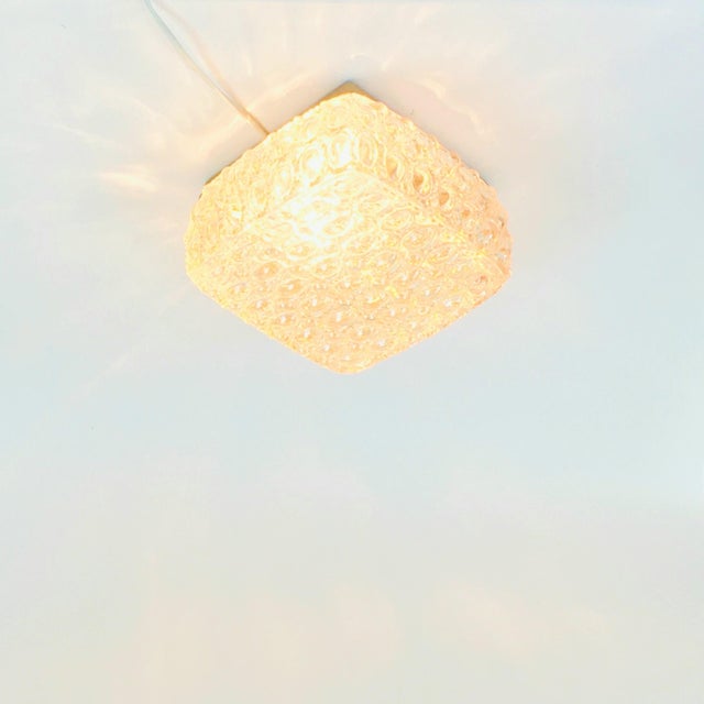 Metal Mid-Century Modern Amber Bubble Glass Wall Lamps by Helena Tynell for Limburg, Germany, 1970s, Set of 2 For Sale - Image 7 of 12