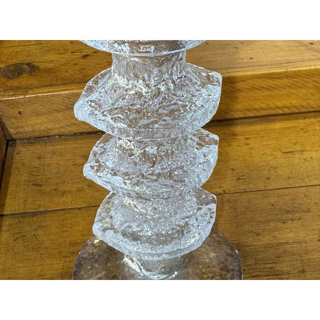Festivo Glass Candlesticks by Timo Sarpaneva for Littala, 1960s, Set of 6 For Sale - Image 3 of 12