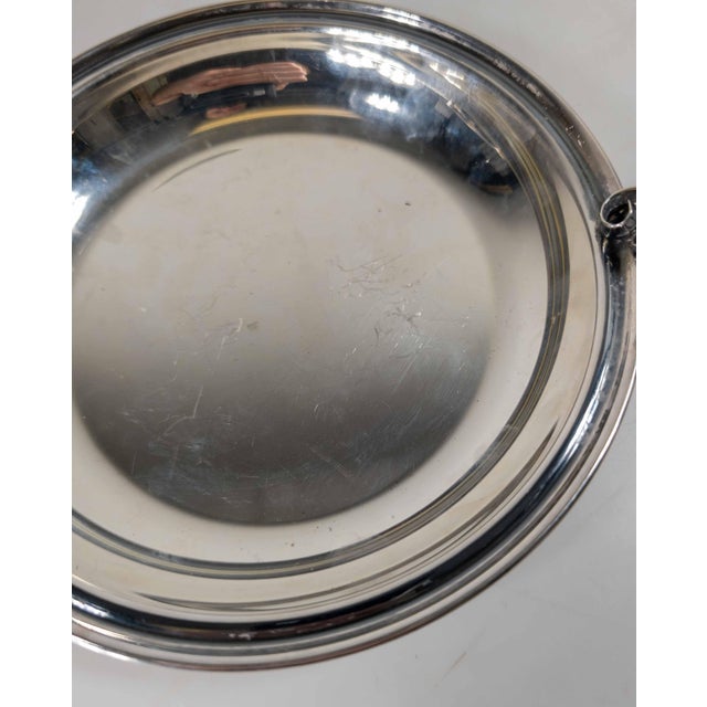 Mid-Century Danish Silverplate Art Deco Style Bowl For Sale - Image 10 of 12