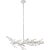 Julie Neill for Visual Comfort Signature Mandeville Linear Chandelier in Plaster White For Sale