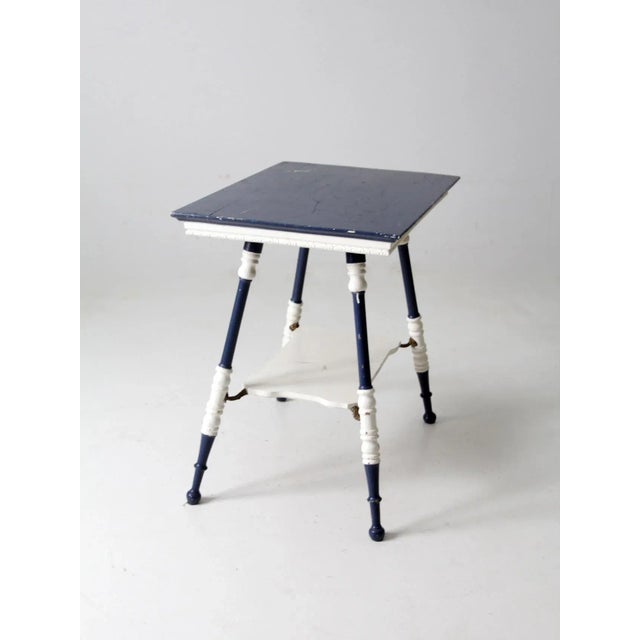 Antique Turned Leg Side Table For Sale - Image 10 of 13