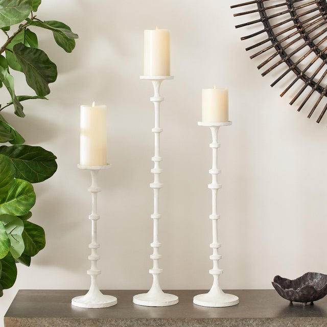 Kenneth Ludwig Chicago Abacus Candle Stands, Set of 3 For Sale - Image 4 of 4