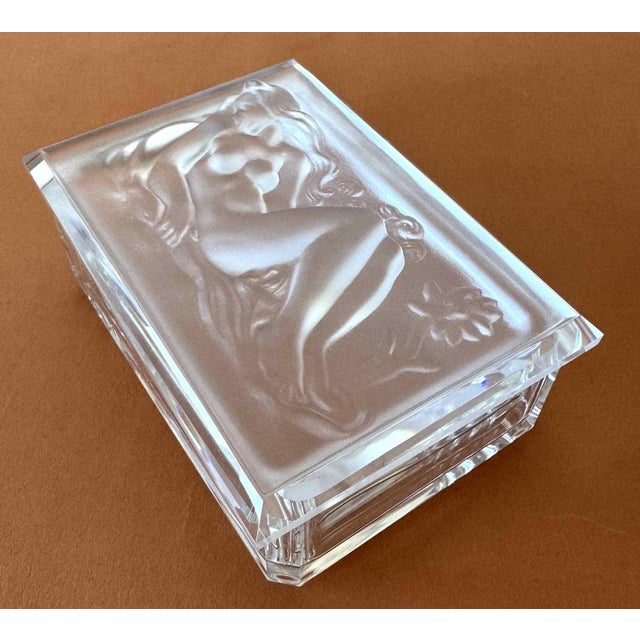 Glass Decorative Jewellery and Trinket Box by H.Hofmann For Sale - Image 4 of 9