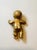 Figurative Vintage Allison Mager Style Gold Tone Baby Brooch Unique Statement Costume Jewelry Piece For Sale - Image 3 of 10