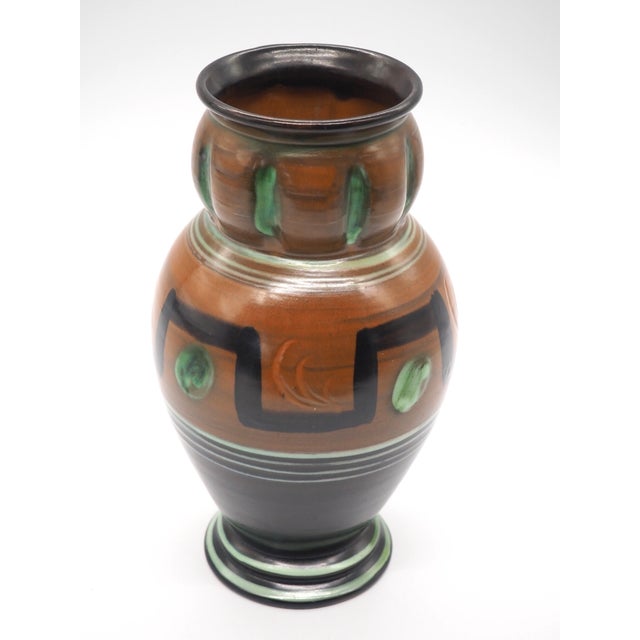Swedish Nordic Ceramic Vase from Upsala Ekeby For Sale - Image 6 of 7