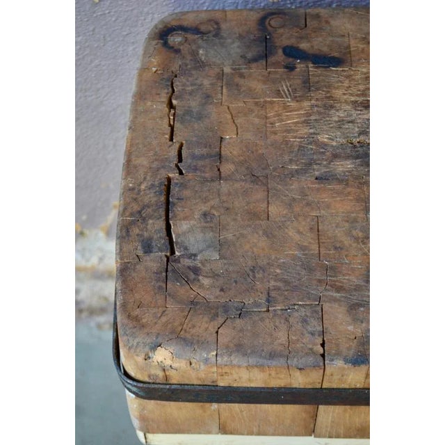 Industrial Butchers Block, 1950s For Sale - Image 10 of 11