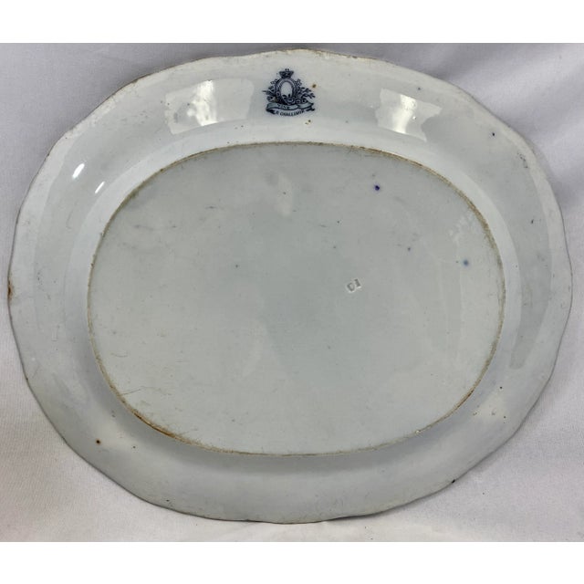 Antique E. Challinor Vine Pattern Serving Platter Made in England - Circa 1860 For Sale - Image 10 of 13