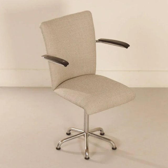 Textile Desk Chair by Toon de Wit for Gebr. De Wit, 1950s For Sale - Image 7 of 12