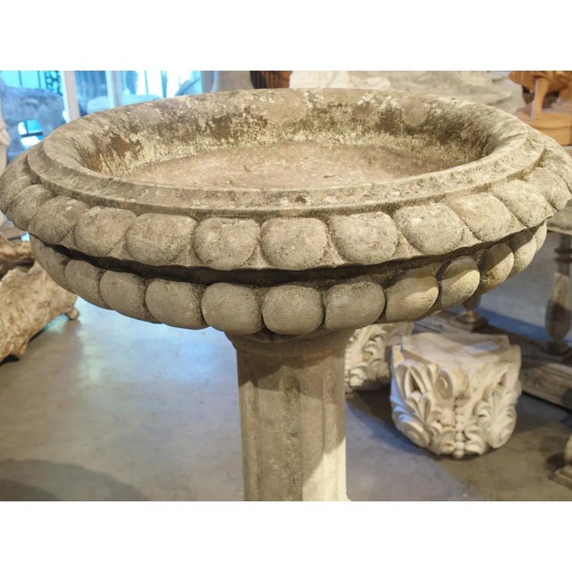 Well Carved Italian Limestone Planter or Fountain Element, H-45 Inches For Sale In Dallas - Image 6 of 12