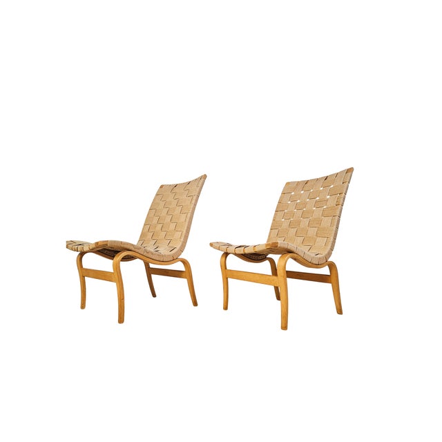Bentwood Eva Lounge Chairs by Bruno Mathson for Dux, 1950s, Set of 2 For Sale - Image 14 of 14