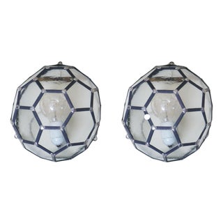 Honeycomb Wall Lamps in the style of Adolf Loos, 1950s, Set of 2 For Sale