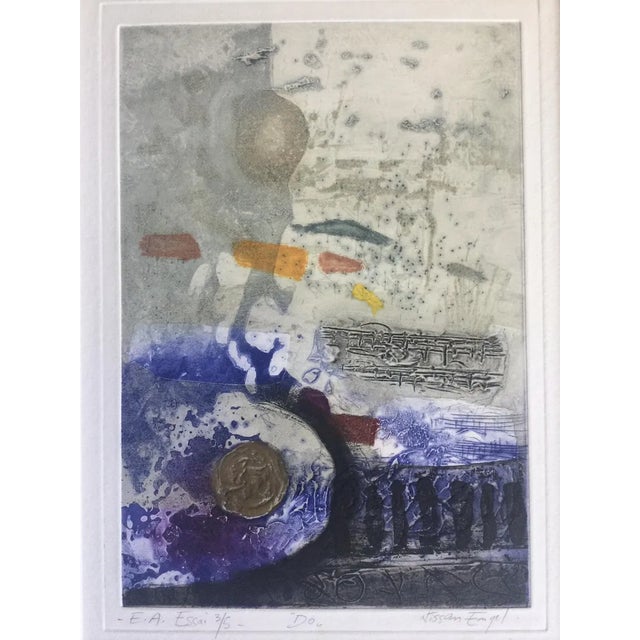 Nissan Engel, Do, 1990, Aquatint Etching and Embossing For Sale