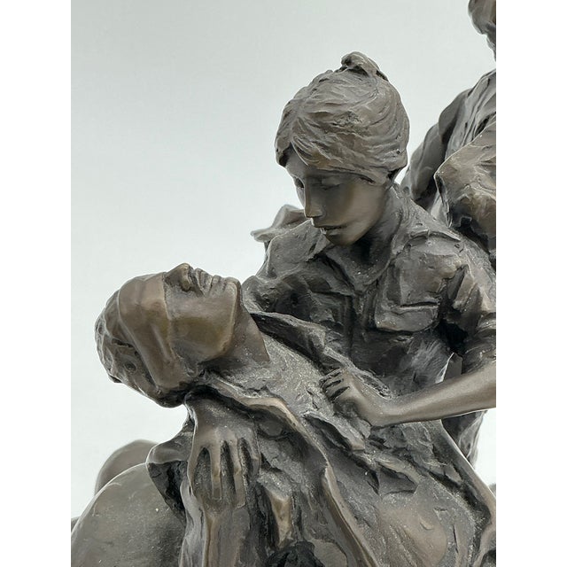 Glenda Goodacre “Vietnam Women’s Memorial” Limited Edition Bronze Sculpture For Sale In Los Angeles - Image 6 of 10