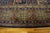 1920s Blue Navy Floral Antique Indian Lahore Rug 18'0" X 18'0" Handknotted Wool Carpet For Sale - Image 4 of 6