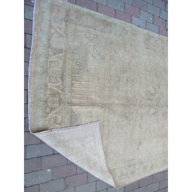 Oversized Vintage Washed Out Turkish Kars Rug For Sale - Image 10 of 10