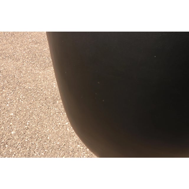 Black Mid 20th Century Swivel Lounge Chair For Sale - Image 8 of 9