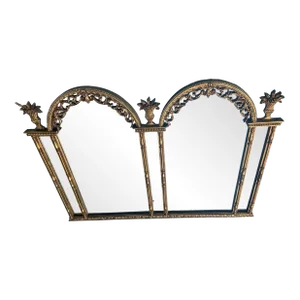 19th Century Antique French Louis XVI Style Trumeau Mirror