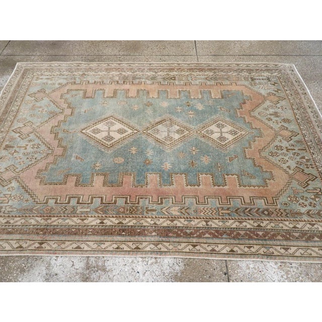 Galerie Shabab Collection Mid-20th Century Persian Afshar Accent Rug For Sale - Image 4 of 8