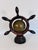 Wood Vintage 1970s Desktop Nautical Globe Ship's Wheel For Sale - Image 7 of 7