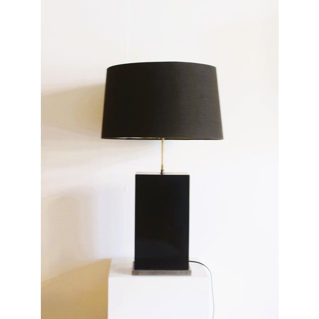 Black Lacquered Table Lamp from Roger Vanhevel, 1970s For Sale - Image 9 of 14