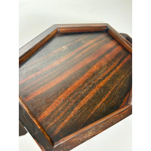 Art Deco Wooden Tray, France, 1940s For Sale - Image 9 of 11