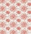 Sample - Hinson for The House of Scalamandré Fireworks Wallcovering, Red on White For Sale