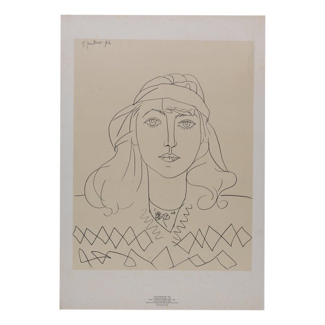 Pablo Picasso, Françoise with the Headband, Lithograph For Sale