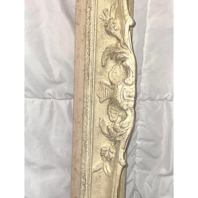 Wood French Gothic Large Carved Wood Frame For Sale - Image 7 of 9