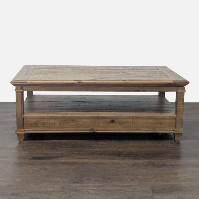 Rustic Lift-Top Coffee Table For Sale In San Francisco - Image 6 of 9